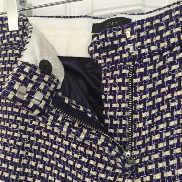 J. Crew | Cafe Capri Navy and White Pants - Picture 5 of 8